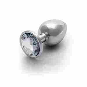 Round Gem Butt Plug - Large