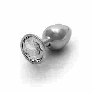 Round Gem Butt Plug - Small