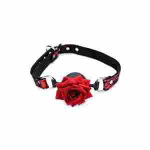 Silicone Ball Gag with Rose