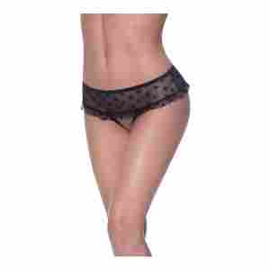 Skirted Hipster w/ Open Crotch Panty