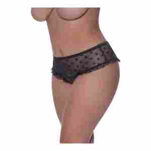 Skirted Hipster w/ Open Crotch Panty