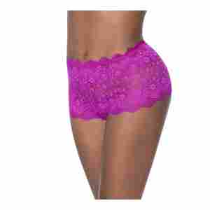Split Crotch Lace Boy Short