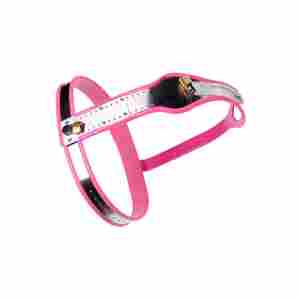 Stainless Steel Adjustable Female Chastity Belt - Pink