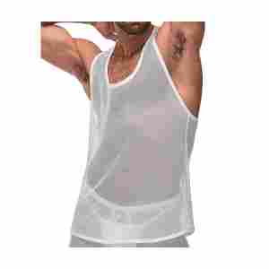 Stretch Net Tank Top - S/M - White