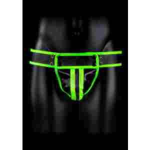 Striped Jockstrap - Glow in the Dark - S/M