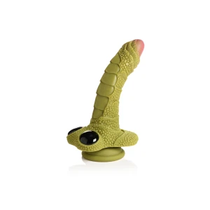 Swamp Monster Scaly Silicone Dildo - Black