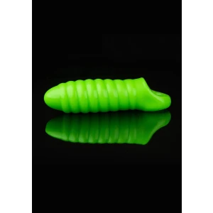 Swirl Thick Stretchy Penis Sheath - Glow in the Dark