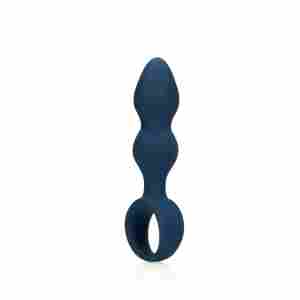 Teardrop Shaped Anal Plug - Large - Baltic Blue