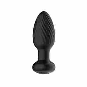 Tornado - Remote Control Rotating Butt Plug - Black
