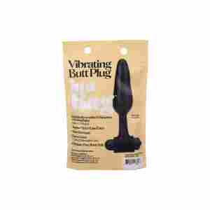 Vibrating Butt Plug - 5" / 12 cm - Black