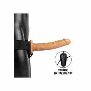 Vibrating Hollow Strap-On without Balls - 10" / 24