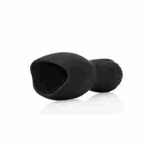 Vibrating Masturbator Sleeve - Licorice Black