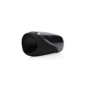 Vibrating Masturbator Sleeve - Licorice Black