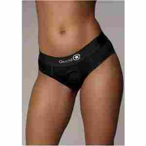 Vibrating Strap-on High-cut Brief - M/L