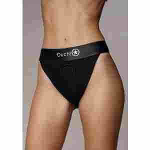 Vibrating Strap-on Panty Harness with Open Back - XS/S