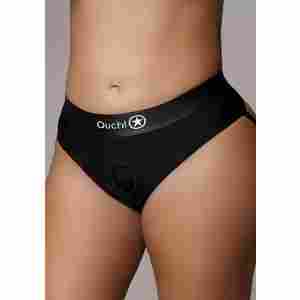 Vibrating Strap-on Thong with Removable Rear Straps - XL/XXL