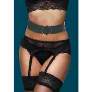 Waist Belt with Bondage Rings - S/M