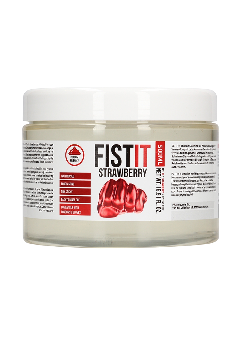 Екстра гъст лубрикант Fist It - ягода - 500 ml