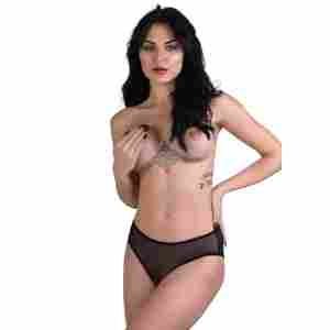 Alexa crotchless mesh panty