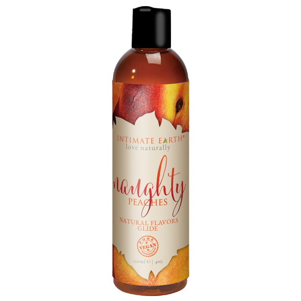 Intimate Earth - Natural Flavors Glide Naughty Peaches 120 m