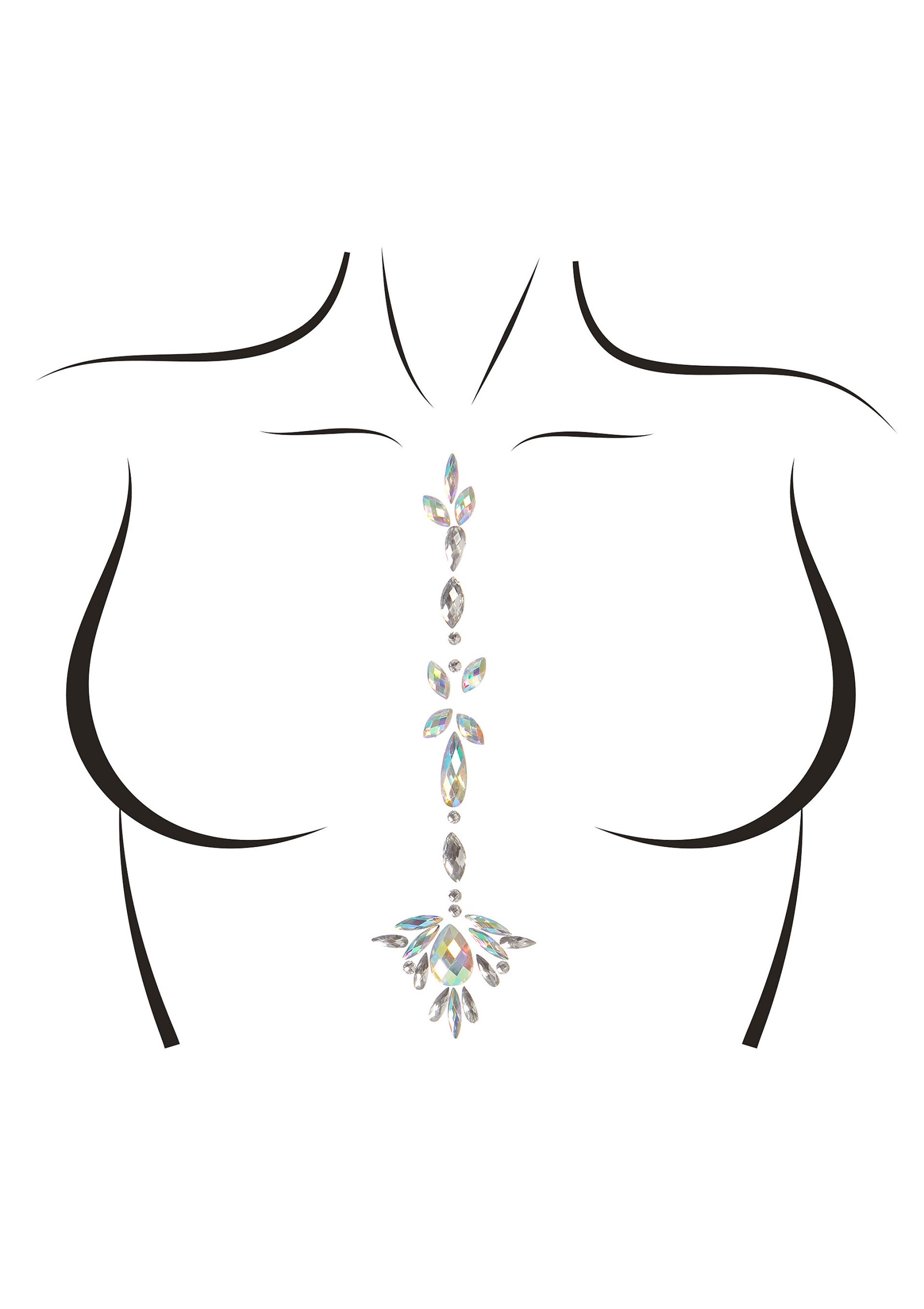 Jade body jewels sticker