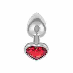 Jewel Small Ruby Heart Plug