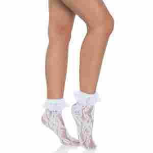 Lace Anklet With Ruffle