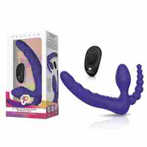 Pegasus - 7вЂќВ RemoteВ ControlВ StraplessВ D.P.В SiliconeВ StrapВ on