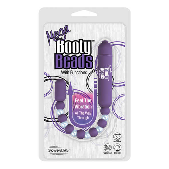 PowerBullet - Mega Booty Beads with 7 Functions Violet