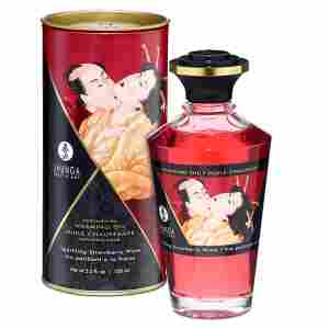 Shunga - Aphrodisiac Warming Oil Sparkling Strawberry Wine 1