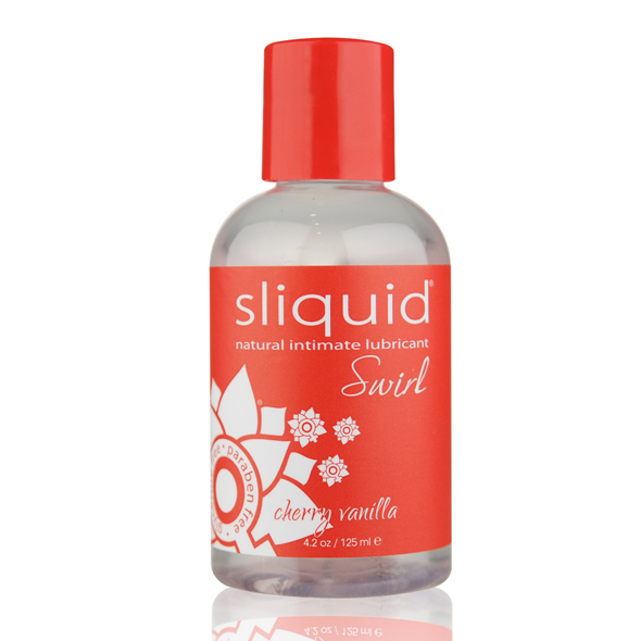 Ароматизиран лубрикант на водна основа Sliquid - Naturals Swirl Cherry Vanilla 125 ml