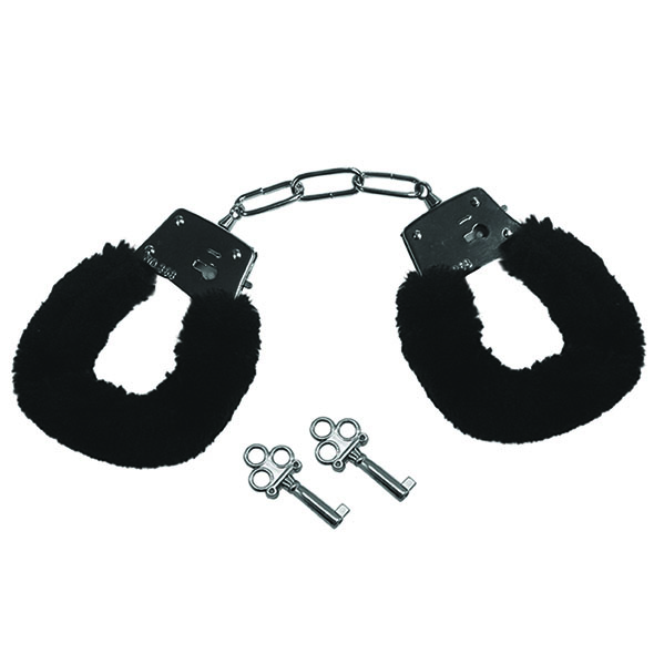 Белезници Sportsheets - Sex & Mischief Furry Handcuffs Black