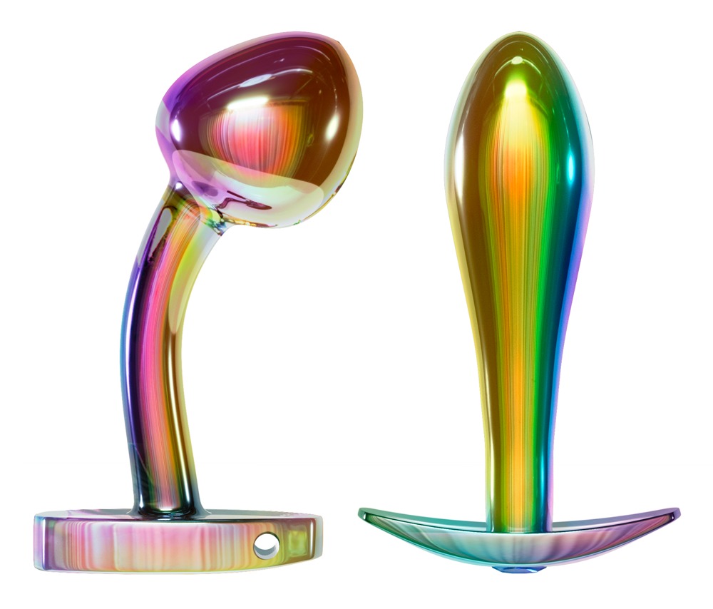 Anos Metal Butt Plug Set Rainb