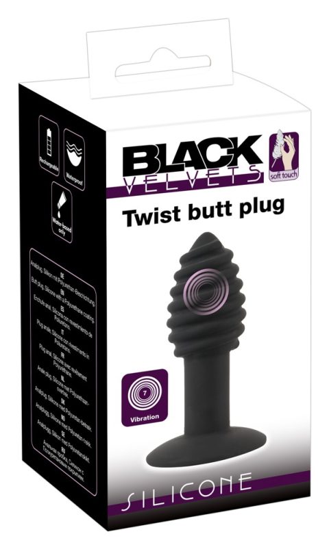 Black Velvets Twist butt plug - Image 2