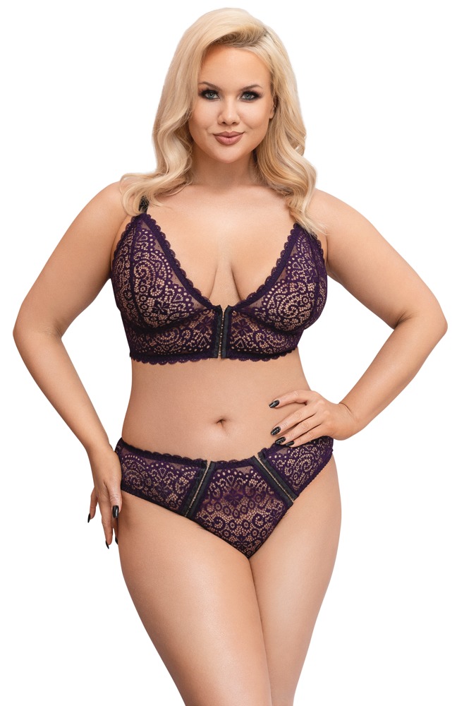 Bra Set purple 4XL