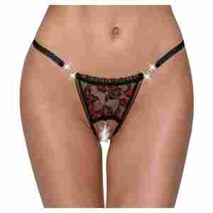 Crotchless String Pearl M/L