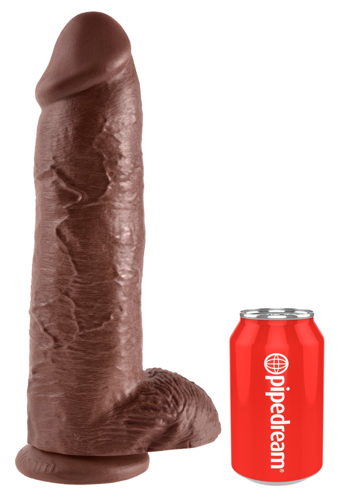 King Cock 12" Cock w Balls Bro