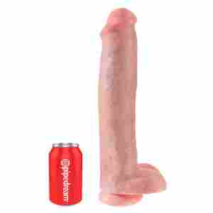 King Cock 15" Cock w Balls