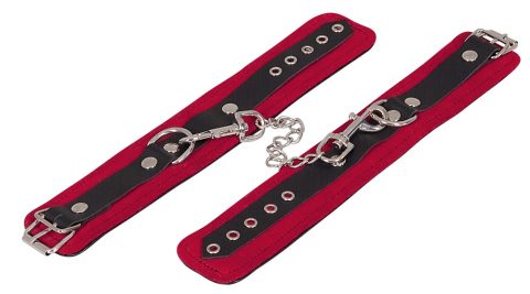 Leather Ankle Cuffs red - Image 3