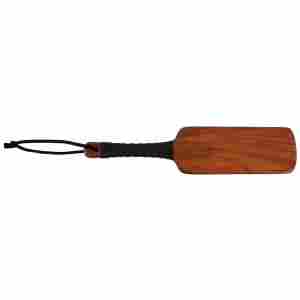 Leather spanking paddle