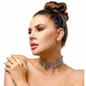 Leder Halsfessel Kette