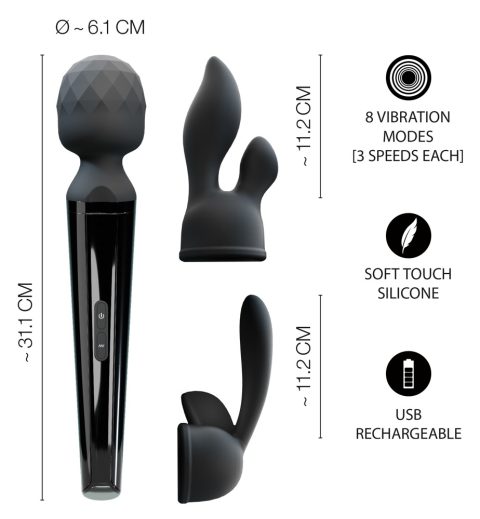 Massage Wand & 2 Attachments - Image 7