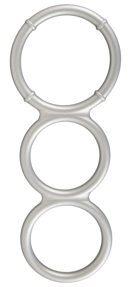 Metallic Silicone Triple Ring