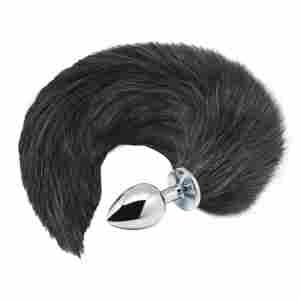 Alive Black&White Fox Tail S