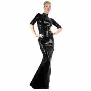 Latex Dress black 2XL