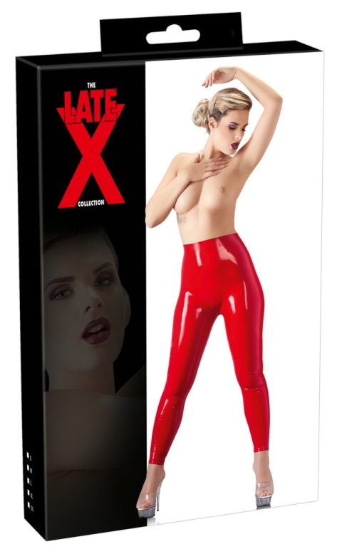 Latex Leggings red S - Image 2