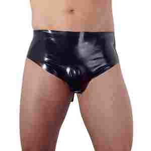 Men's Latex Briefs with PlugXL