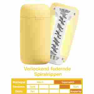 Tenga Puffy Custard Yellow