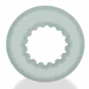 Axis - Inner Ribbed Griphold Cockring - Clear Ice