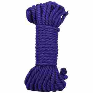 Bind and Tie - 6 mm Hemp Bondage Rope - 30 ft - Violet